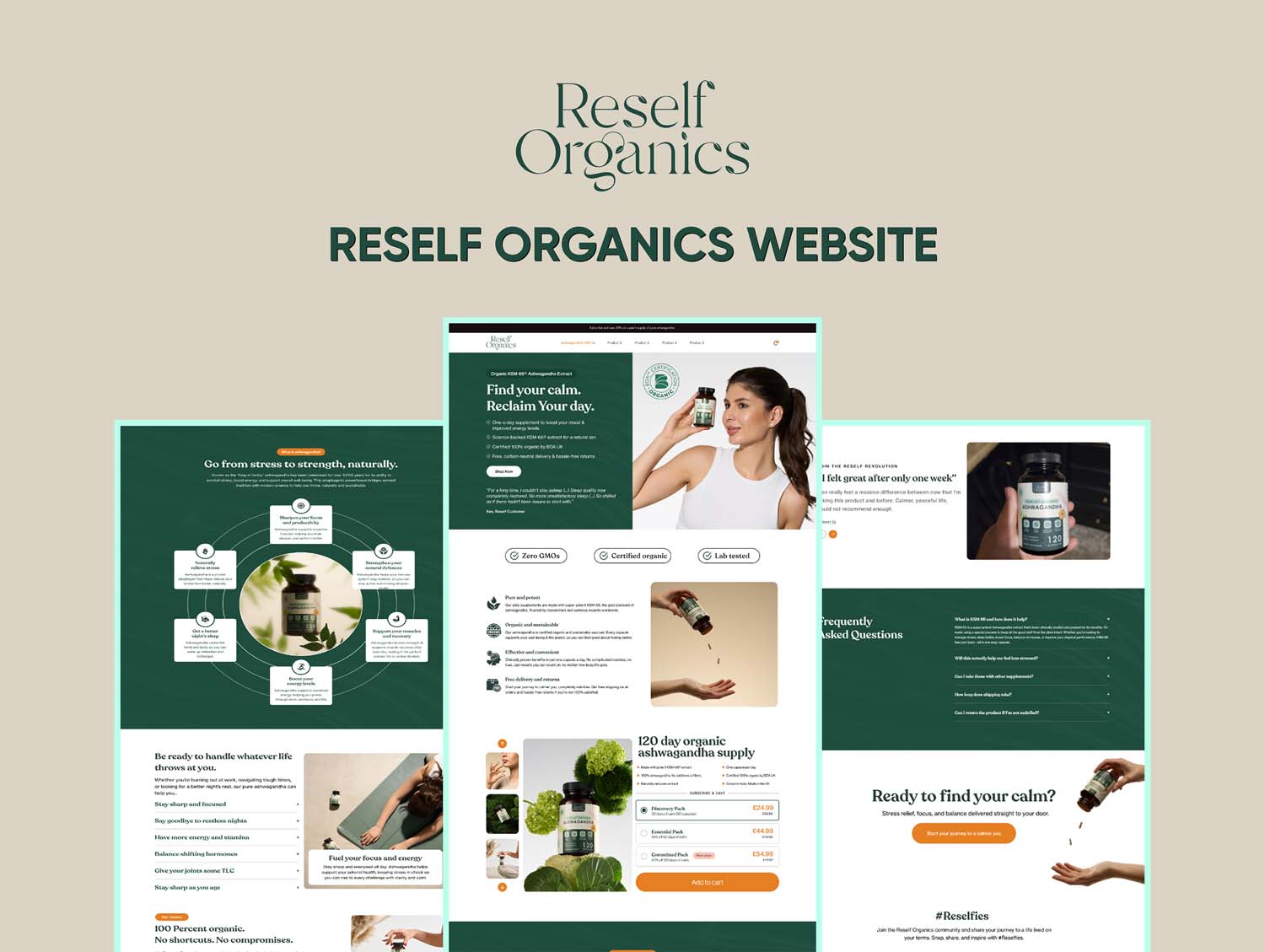 Reself Organic store redesign and  case study